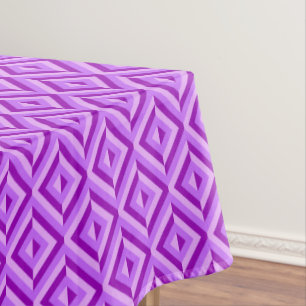 Nappe Motif de diamants violet à trois tons