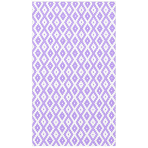 Nappe Motif de diamants violet et blanc