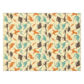 Nappe Motif de Dinosaure Silhouette (Devant (Horizontal))