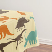 Nappe Motif de Dinosaure Silhouette (In Situ)