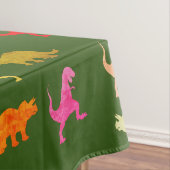 Nappe Motif de dinosaures colorés (In Situ)
