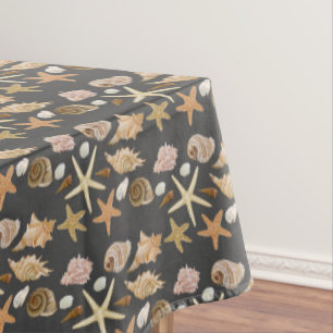 Nappe Motif de divers coquillages
