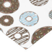 Nappe Motif De Donuts, Donuts Bleus, Donuts Brown (Angle)
