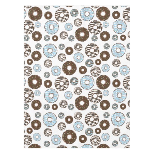 Nappe Motif De Donuts, Donuts Bleus, Donuts Brown (Devant)