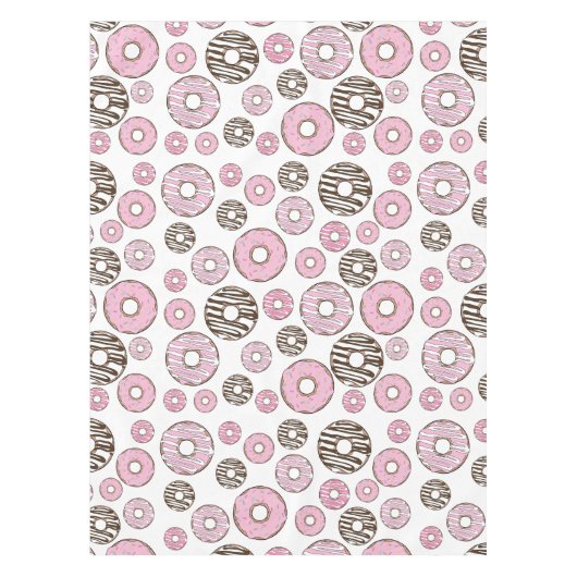 Nappe Motif De Donuts, Donuts Roses, Donuts Blancs (Devant)