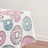 Nappe Motif De Donuts, Donuts Roses, Donuts Bleus (In Situ)