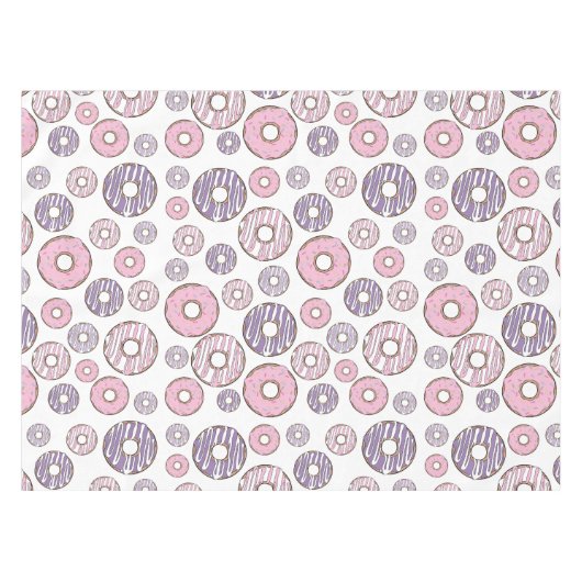 Nappe Motif De Donuts, Donuts Roses, Donuts Violets (Devant (Horizontal))