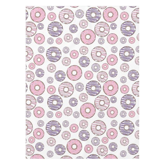 Nappe Motif De Donuts, Donuts Roses, Donuts Violets (Devant)