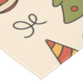 Nappe Motif de doodle de Noël joyeux (Angle)