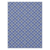 Nappe Motif de fan d'art déco - bleu de cobalt et de (Devant)