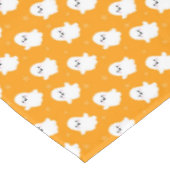 Nappe Motif de fantôme orange mignon – Création Hallowee (Angle)