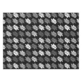 Nappe Motif de feuille aînée noir blanc gris (Devant (Horizontal))