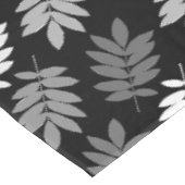 Nappe Motif de feuille aînée noir blanc gris (Angle)