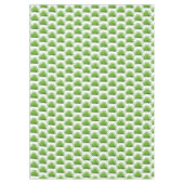 Nappe Motif de feuille de palme verte sur blanc (Devant)