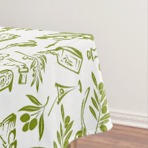 Motif de feuille d'huile d'olive verte méditerrané