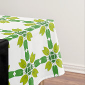 Nappe Motif de feuille, Feuilles vertes, Votre nom (In Situ)