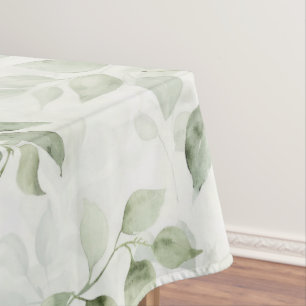 Nappe Motif de feuille verte botanique