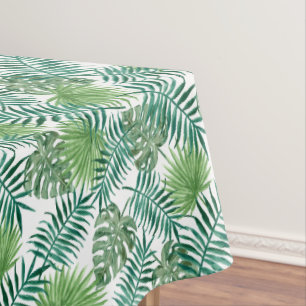 Nappe Motif de feuilles de palmier botanique tropical