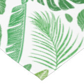 Nappe Motif de feuilles tropicales modernes (Angle)