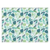Nappe Motif de feuilles vertes et blanches (Devant (Horizontal))