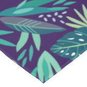 Nappe Motif de feuilles vertes et violettes (Angle)