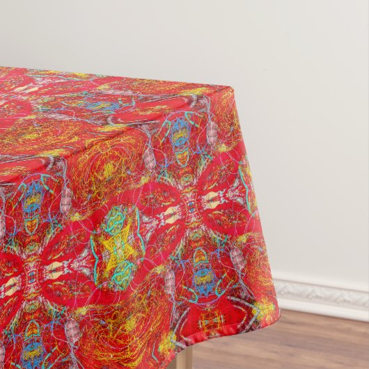 Nappe Motif de filets de pêche rouges vibrants (In Situ)