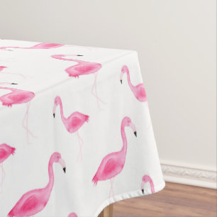 Nappe Motif de Flamant rose d'aquarelle