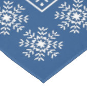 Nappe Motif de Fléau de neige bleu scandinave (Angle)