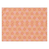 Nappe Motif de fleur moisi (rose et orange) (Devant (Horizontal))