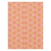Nappe Motif de fleur moisi (rose et orange) (Devant)