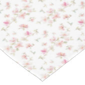 Nappe Motif de fleur rose mou d'aquarelle (Angle)