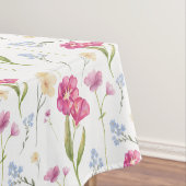 Nappe Motif de fleur sauvage rose (In Situ)