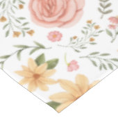 Nappe Motif de Fleur sauvage Vintage rose élégant (Angle)