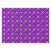 Nappe Motif de fleur violette avec perles de perle (Devant (Horizontal))