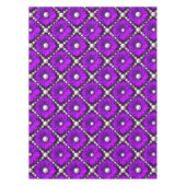 Nappe Motif de fleur violette avec perles de perle (Devant)