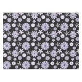 Nappe Motif de fleurs Abstrait bleu foncé (Devant (Horizontal))