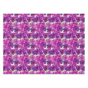 Nappe Motif de fleurs abstrait de rose et de pourpre