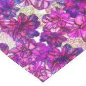 Nappe Motif de fleurs abstrait de rose et de pourpre (Angle)