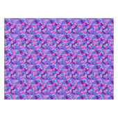 Nappe Motif de fleurs Art Déco - violet, bleu et violet (Devant (Horizontal))