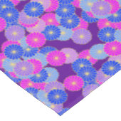 Nappe Motif de fleurs Art Déco - violet, bleu et violet (Angle)