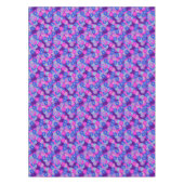 Nappe Motif de fleurs Art Déco - violet, bleu et violet (Devant)