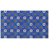 Nappe Motif de fleurs bleues (Devant (Horizontal))