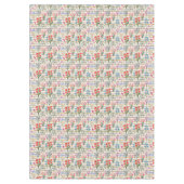 Nappe Motif de fleurs d'aquarelle moderne (Devant)
