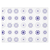 Nappe Motif de fleurs de ligne bleue (Devant (Horizontal))
