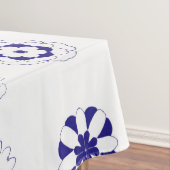 Nappe Motif de fleurs de ligne bleue (In Situ)
