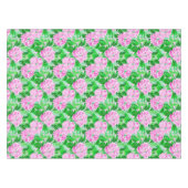 Nappe Motif de fleurs de pivoines roses (Devant (Horizontal))