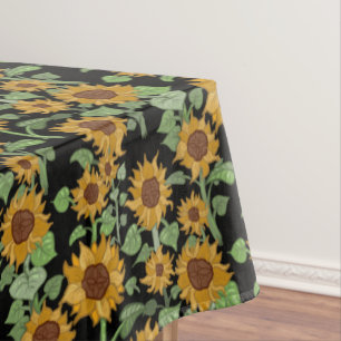 Nappe Motif de fleurs de soleil Cottagecore