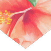 Nappe Motif de fleurs d'hibiscus tropicaux (Angle)