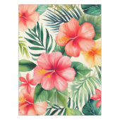 Nappe Motif de fleurs d'hibiscus tropicaux (Devant)