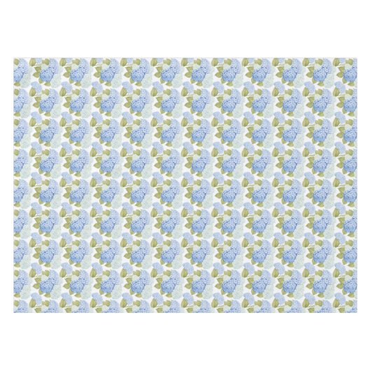 Nappe Motif de fleurs d'hydrangea bleu élégant (Devant (Horizontal))